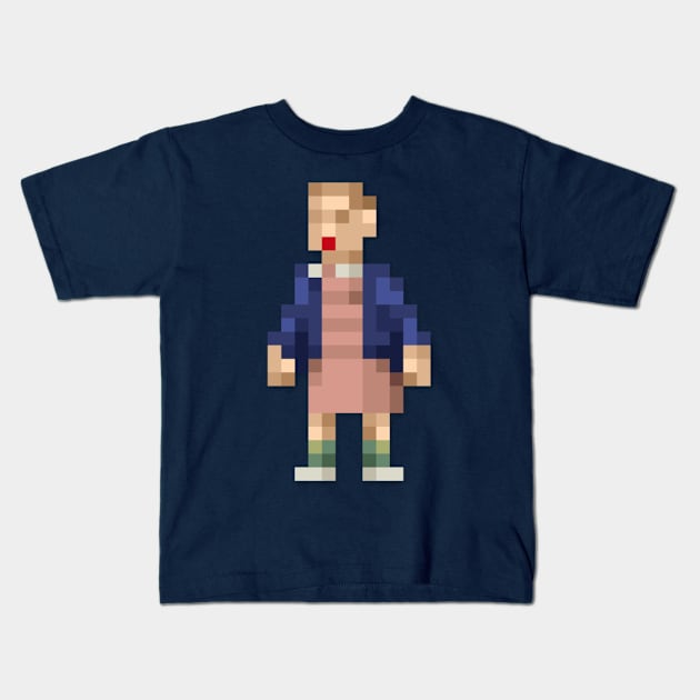 Eleven low-res pixelart Kids T-Shirt by JinnPixel